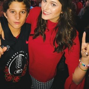 Red Long-Sleeved Blouse from Urban Outfitters